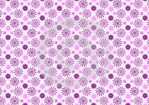 Purple seamless flower designed pattern