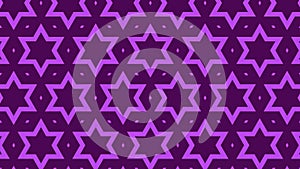 Purple Seamless Star Pattern Vector Art