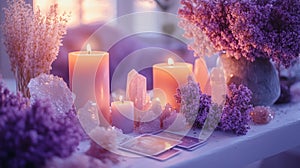 Purple Serenity Spa Scene photo
