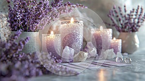 Purple Serenity Spa Scene photo