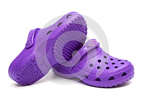 Purple shoes