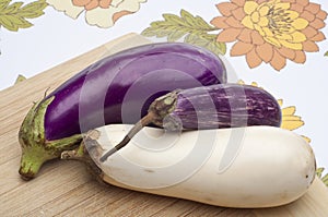 Purple, Sicilian Zebra and White Eggplant Varities