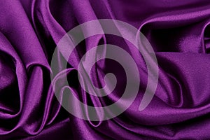 Purple silk fabric