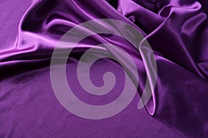 Purple silk fabric