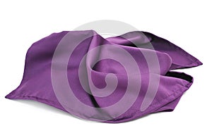 Purple silk scarf