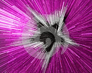 Purple silver black star sparkling explosion