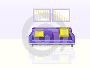 Purple Sofa