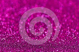 Purple sparkling background from small sequins, closeup. Brilliant backdrop