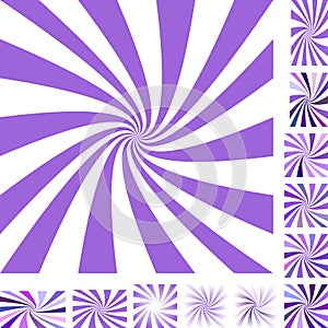 Purple spiral background set