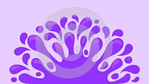 Purple splash grape juice isolated on purple for background, graphic water blob pattern for design banner of vine packaging,