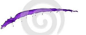 Purple splash isolated