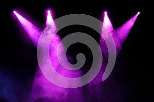 Purple Spotlights