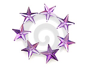 Purple stars confetti