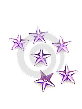 Purple stars confetti