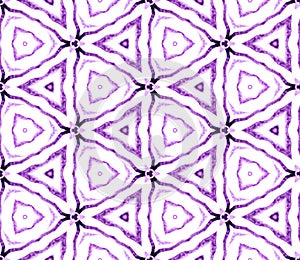 Purple summer seamless pattern. Hand drawn waterco