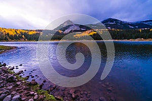 Purple Sunrise Over Lost Lake Colorado