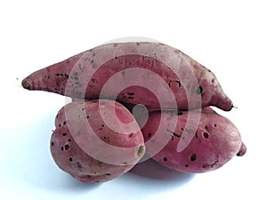 Purple sweet potato (ipomea batatas)