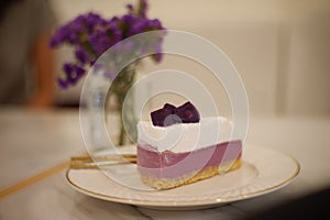 purple sweet potato tart