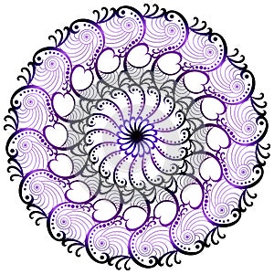 Purple Third Eye Lace Mandala