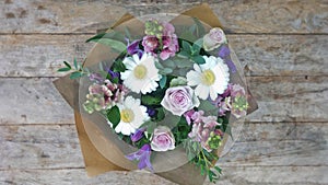 Purple tone Flower bouquet