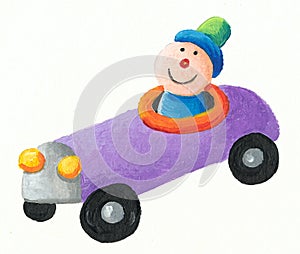 Purple Toy car