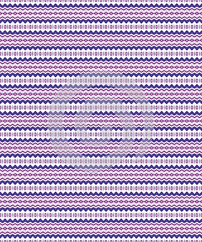 Purple Violet Geometric Zigzag Stripe String Seamless Vector Texture Pattern Wallpaper Background