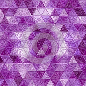 Purple violet triangles abstract background