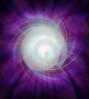 Purple Vortex spiralling energy light burst background