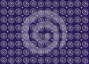 Purple wallpaper paper with a white pattern. Vector background.