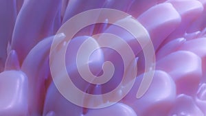 purple warped background with waves and deformations. 3d render