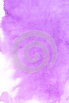 Purple watercolor paint background, lettering scrapbook sketch.