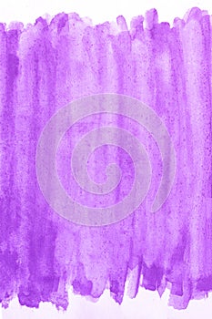 Purple watercolor paint background, lettering scrapbook sketch. and pink