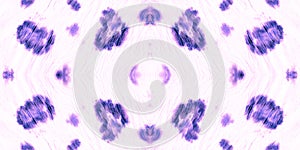 Purple Watercolor Pattern Leopard. Seamless Animal Hand Drawn Background.