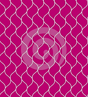 Purple wavy grid or chain seamless pattern