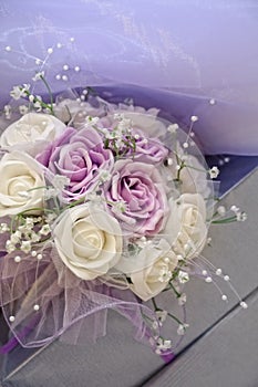 Purple wedding bouquet