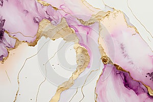 purple white and gold marble pattern background