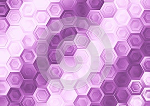 Purple and White Gradient Hexagon Background Illustrator