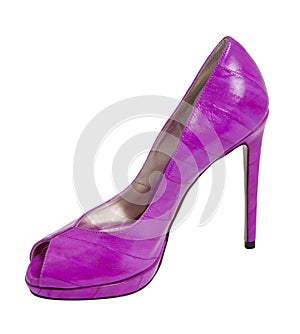 Purple women high heel women shoe