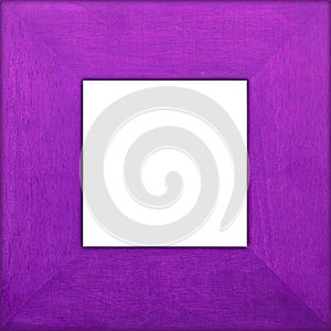 Purple Wooden Square Frame photo