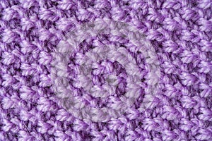 Purple woolen yarn as texture