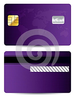 Purple world credit card