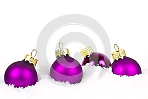 Purple xmas balls