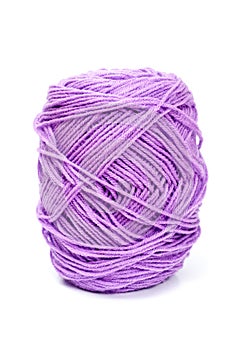 Purple yarn wool for knitting