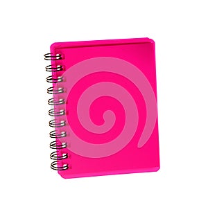 Purpule color Cover Note Book isolated