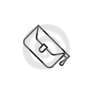 Purse bag outline icon