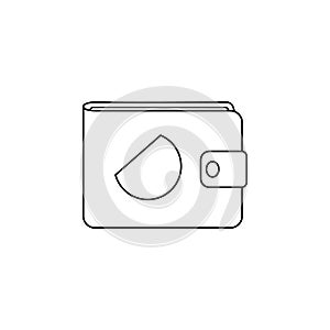 purse icon. Element of banking icon for mobile concept and web apps. Thin line icon for website design and development, app devel