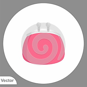 Purse vector icon sign symbol