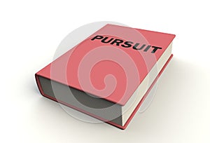 Pursuit book on white background