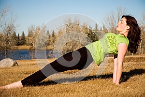 Purvottanasana (upward plank)