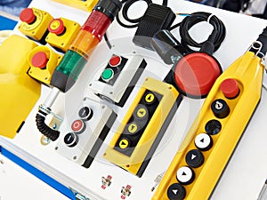 Push button control panels for electrical